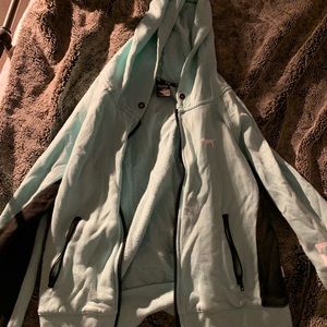 VS PINK TIFFANY BLUE ZIP HOODIE / SWEATER